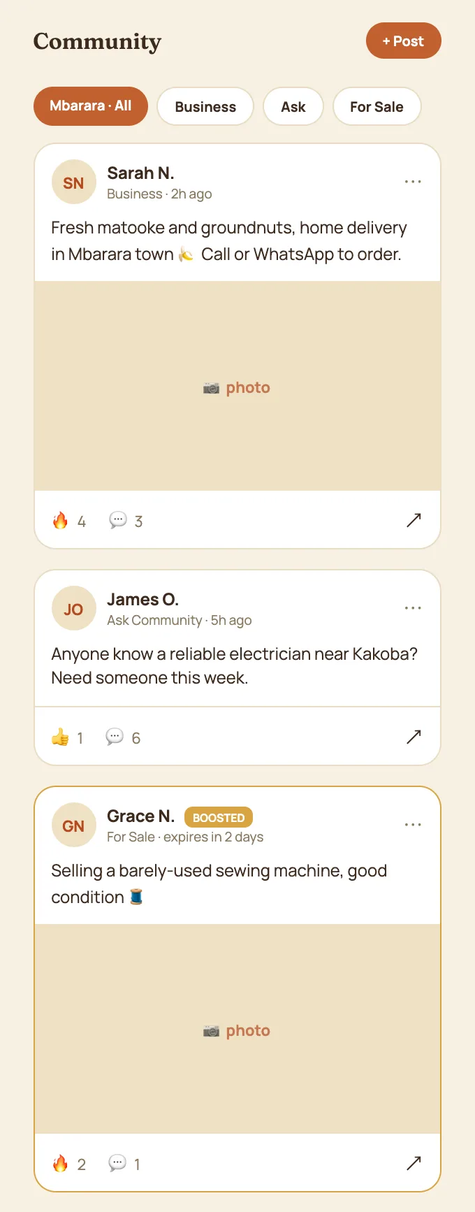 Connect with other savings groups and local businesses.